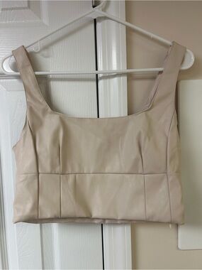 NWT Altar'd State faux leather crop top